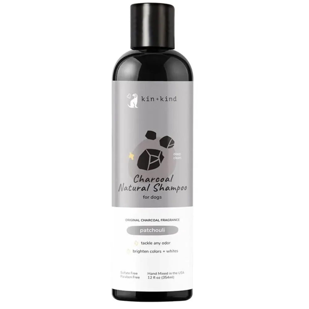 10% OFF: Kin Kind Charcoal Patchouli Natural Dog Shampoo 12oz