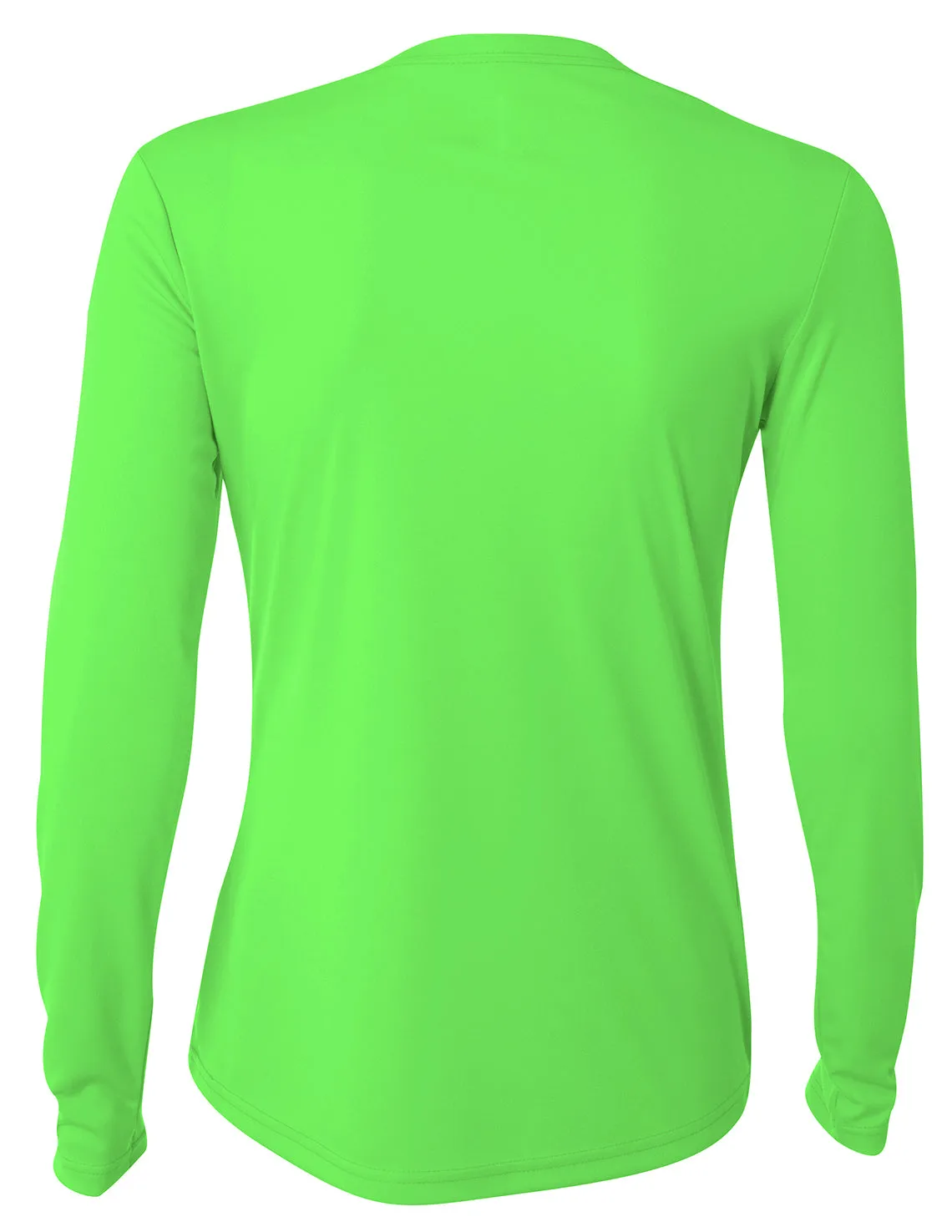 A4 Womens Long Sleeve Cooling Performance Crew