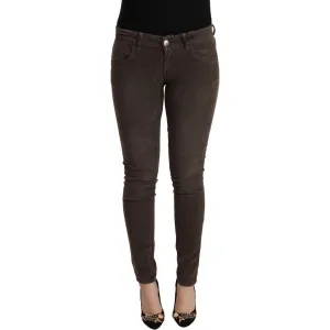 Acht Chic Slim Fit Brown Skinny Jeans