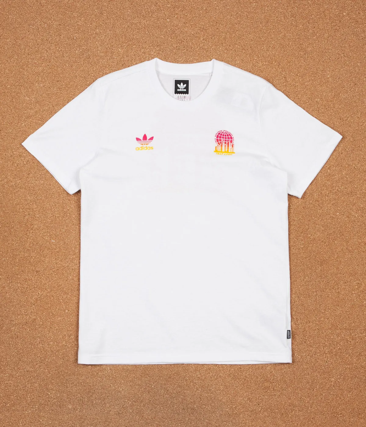 Adidas x Trap Lord Ferg T-Shirt - White / EQT Yellow / Bold Pink