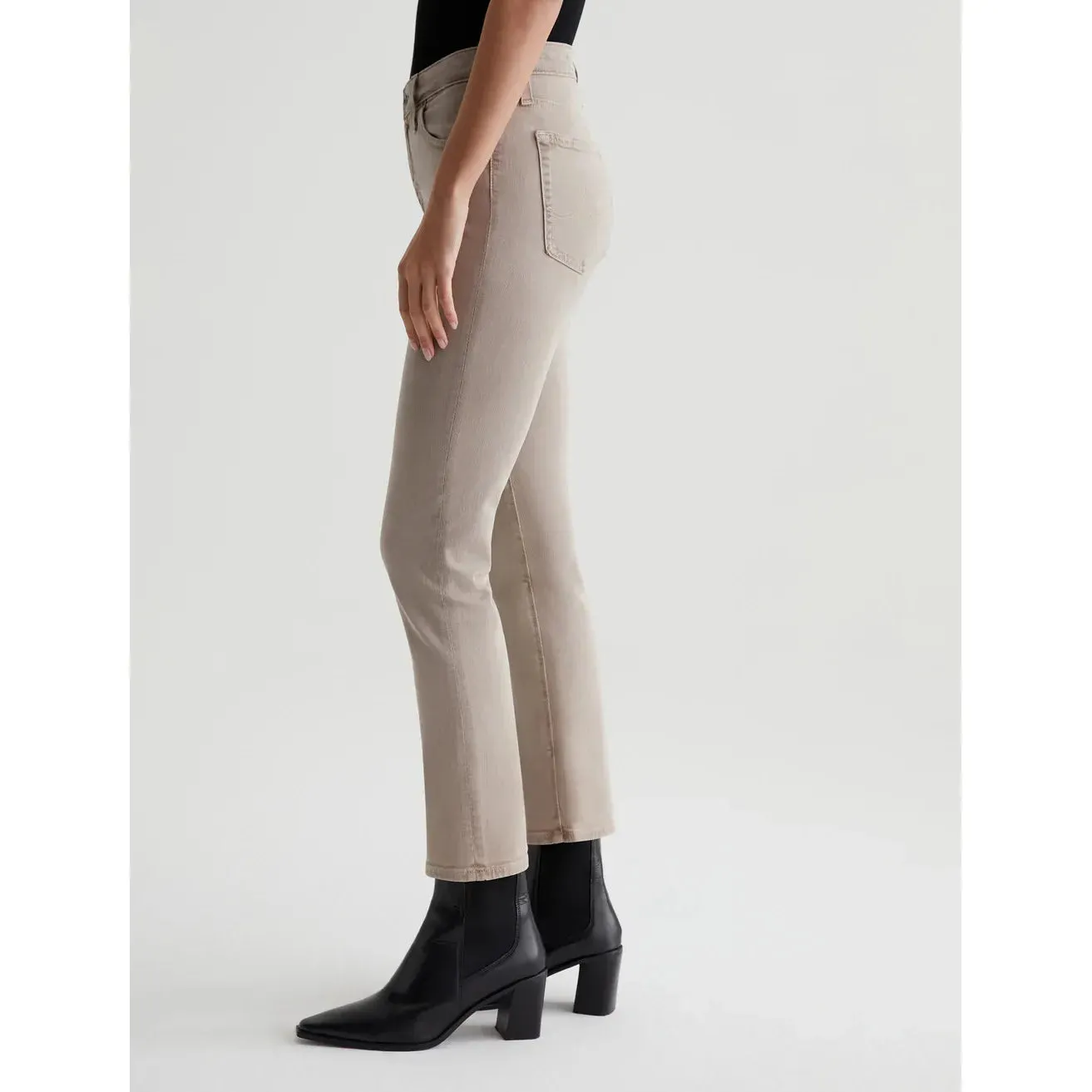 AG Jeans Mari Crop in Sulphur Desert Taupe