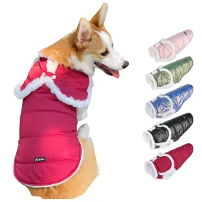 Aiitle Waterproof Cozy Dog Winter Coat Red