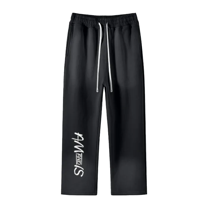 AM&IS Streetwear Unisex Gradient Washed Effect Pants