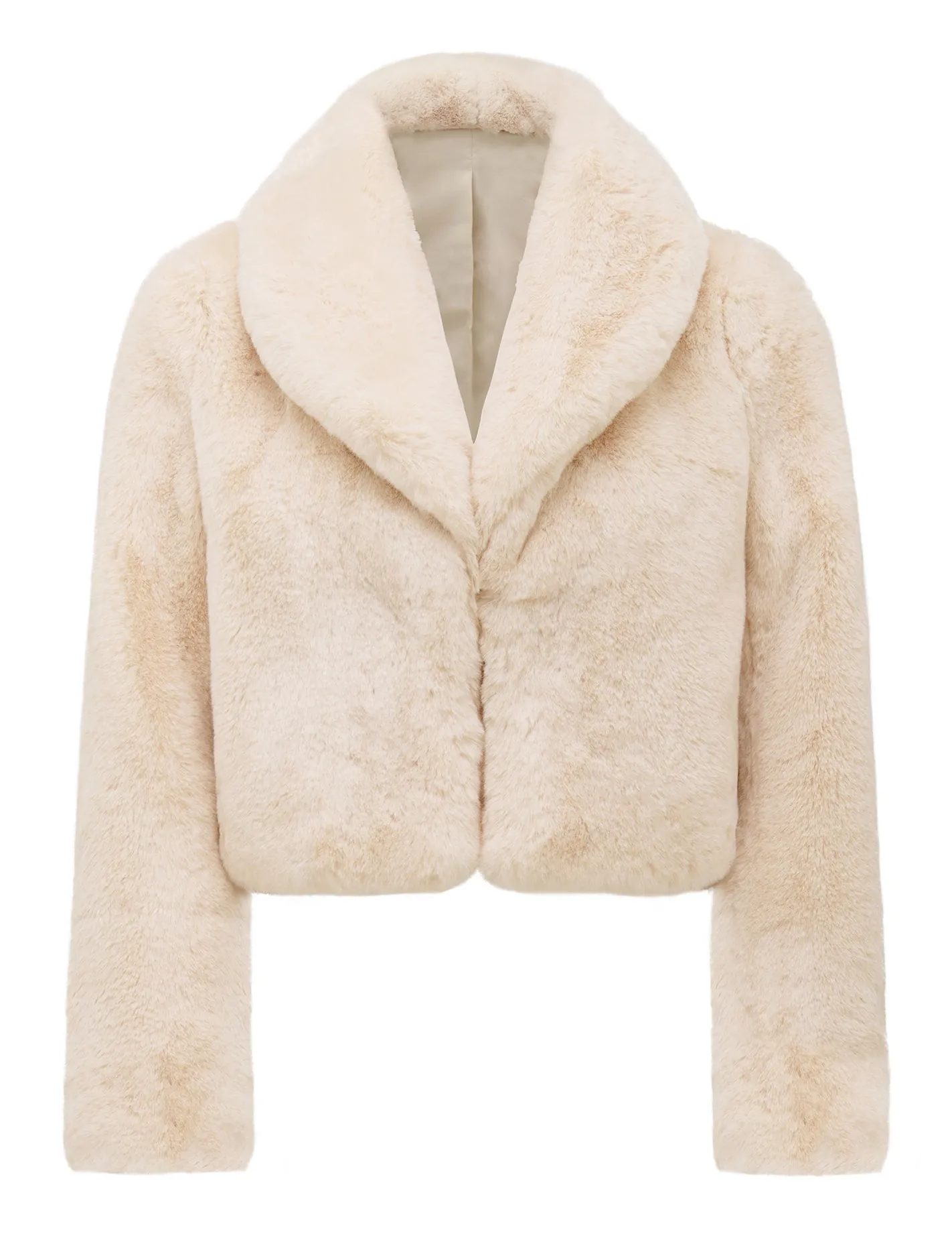 Amera Crop Faux Fur Coat