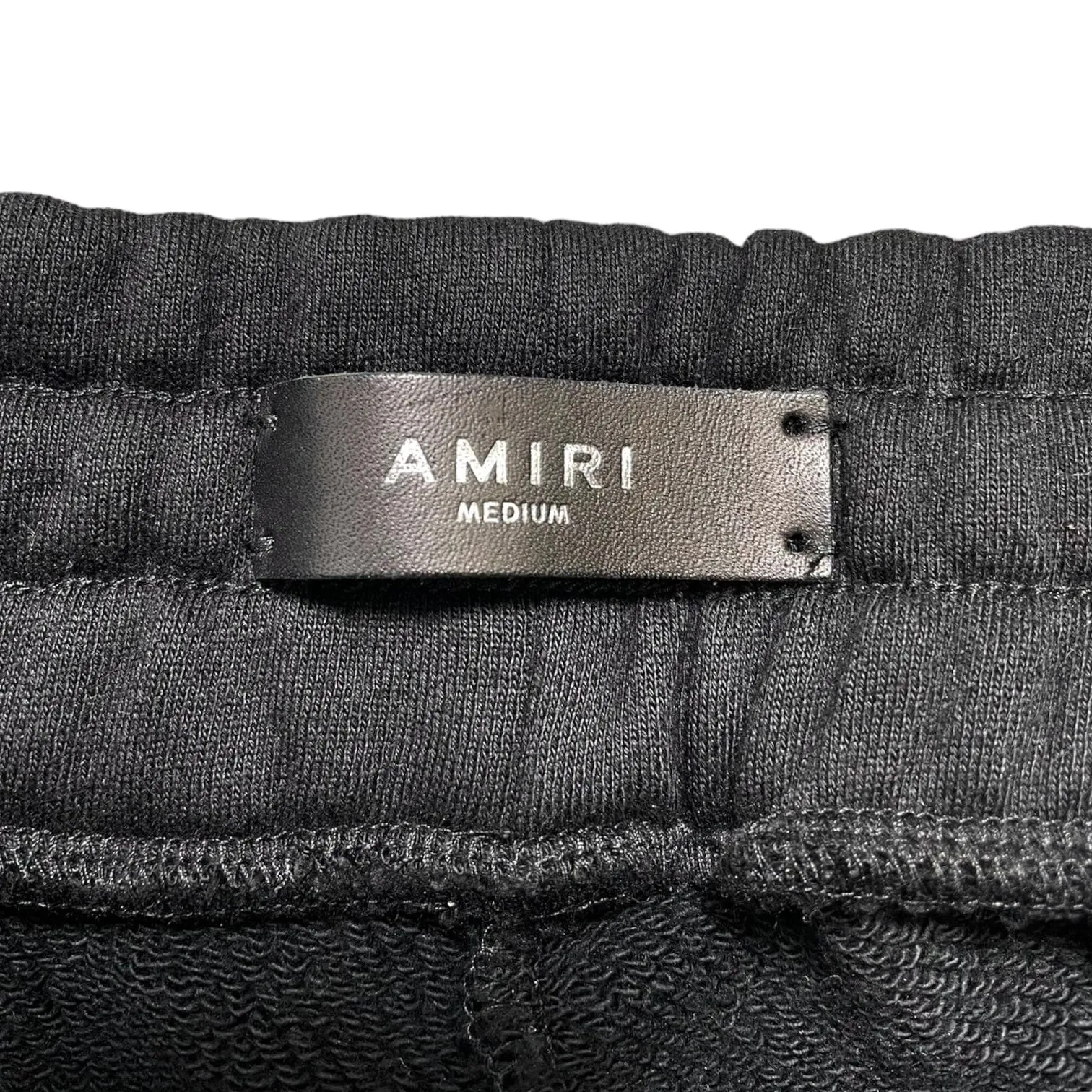 Amiri MA Leopard Logo Sweatpants Black