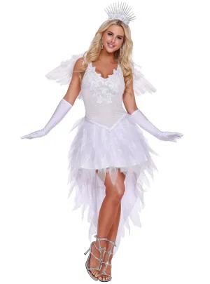 Angel Beauty Deluxe Womens Fancy Dress Costume