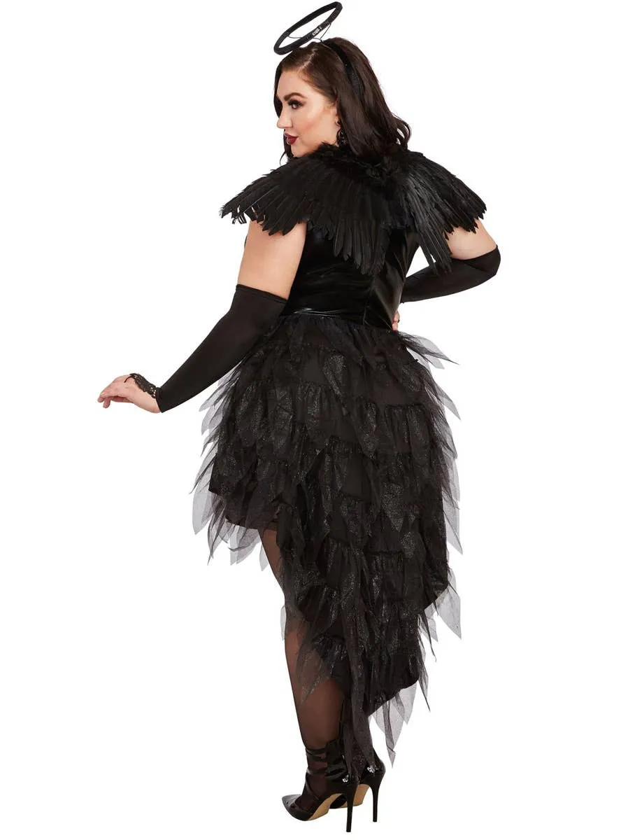 Angel of Darkness Womens Deluxe Plus Size Halloween Costume