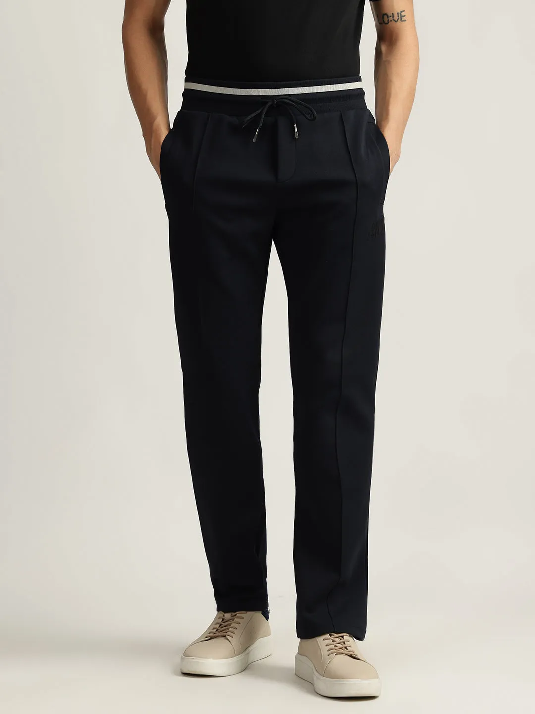 Antony Morato Men Solid Mid-Rise Sweatpant