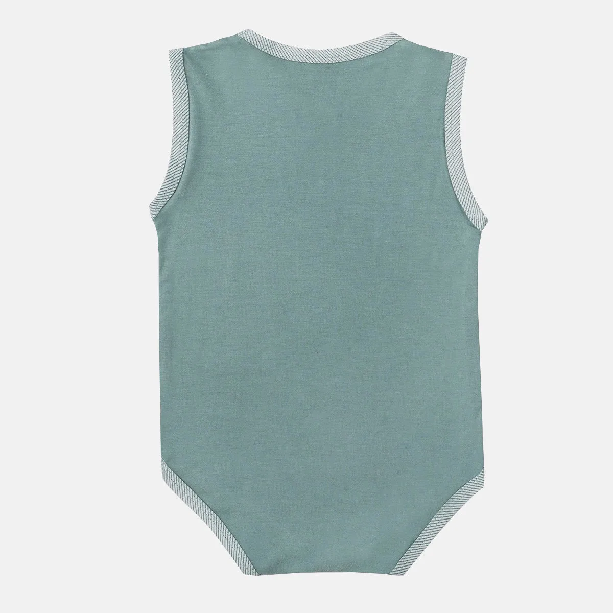 Aquifer Teal Soft Bamboo Onesie