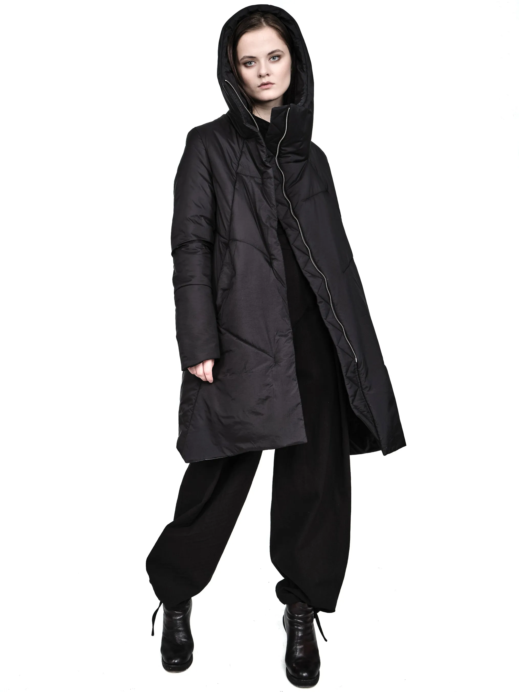 Asymmetric Padded Coat