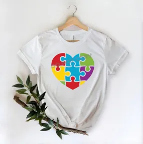 Autism Heart Puzzle - DTF Transfer