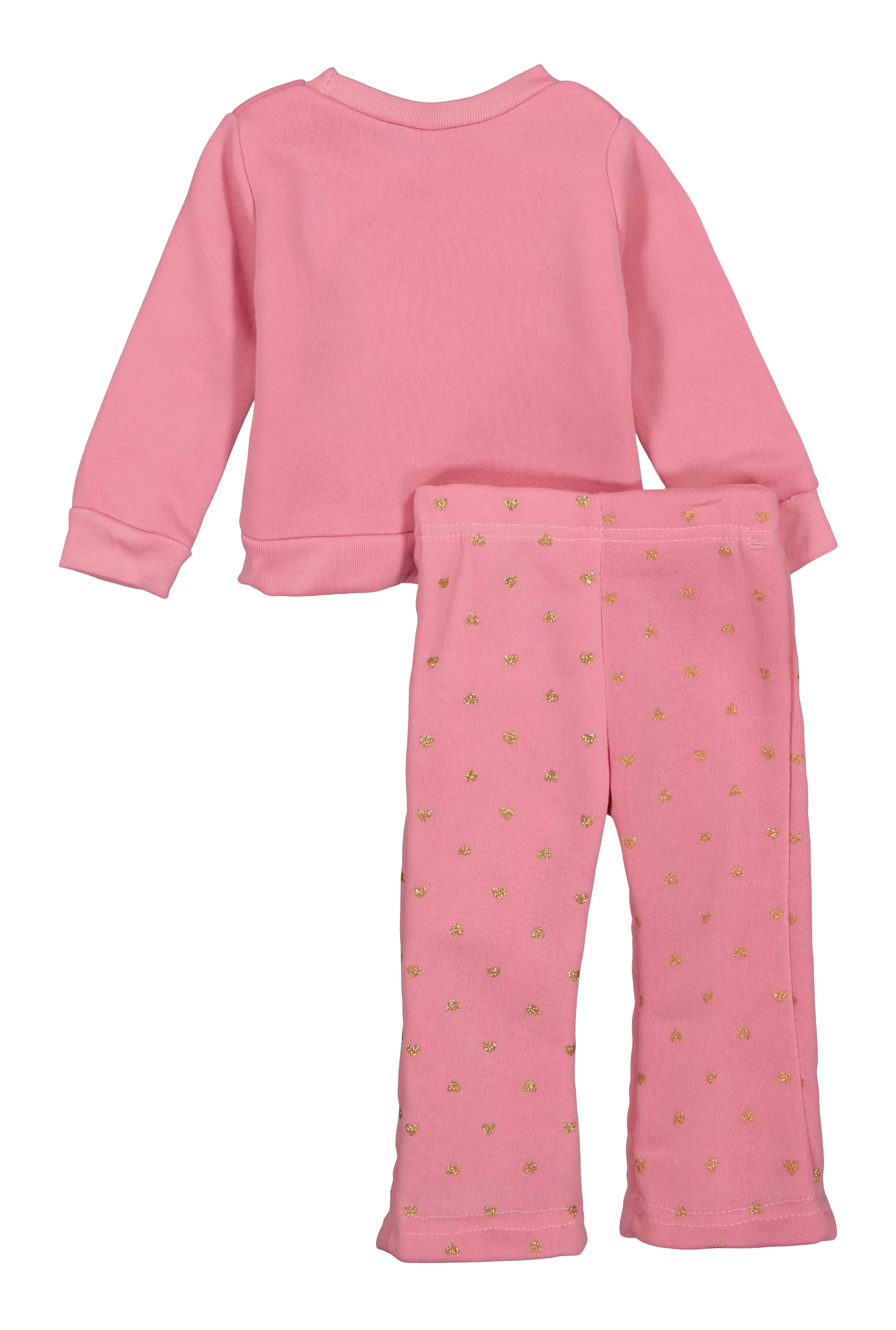 Baby Girls 12-24M Kindness Heart Graphic Sweatshirt and Sweatpants