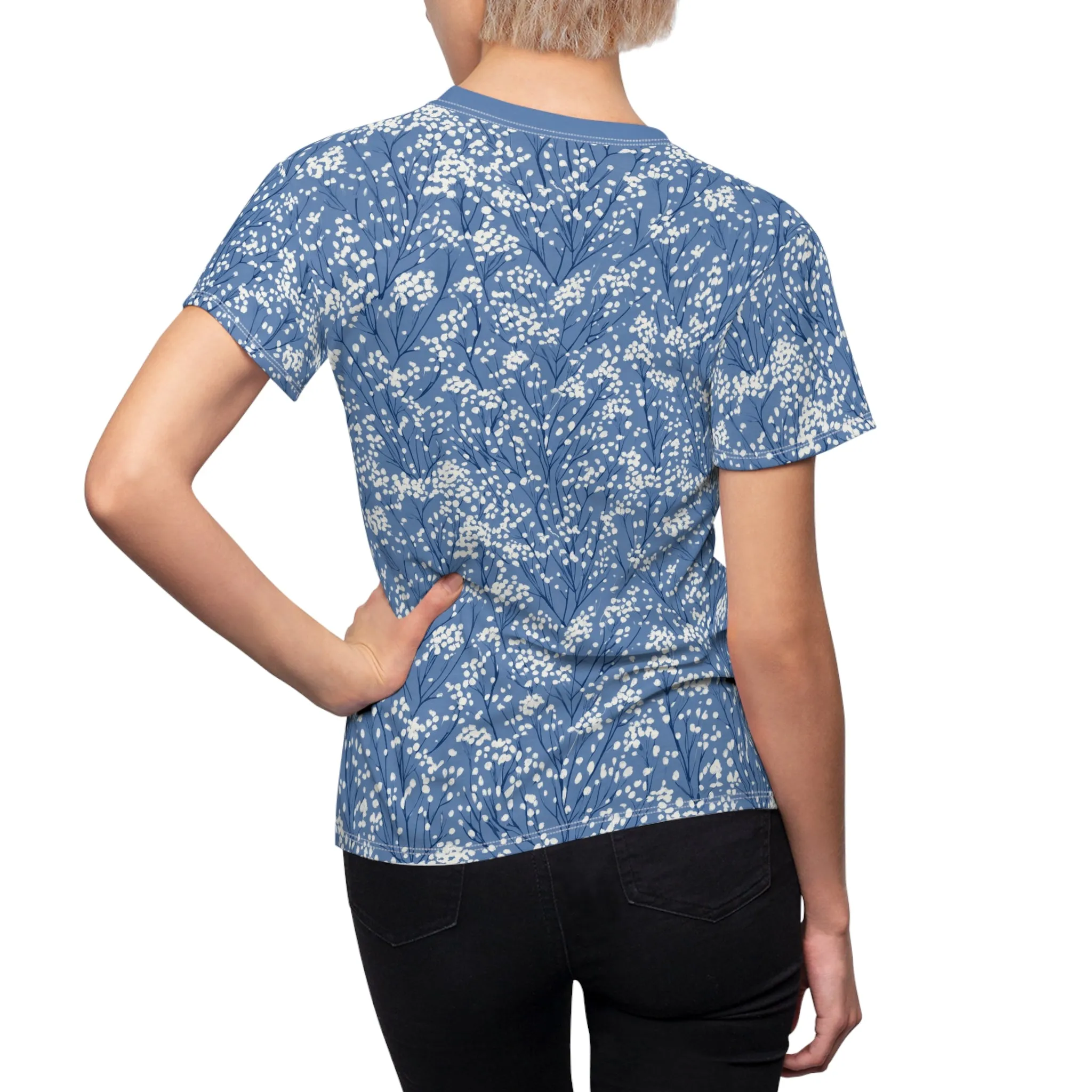 Baby's Breathe Baby Blue Women's Cut & Sew Tee