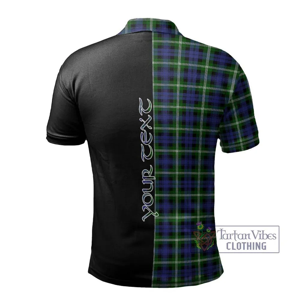 Baillie of Polkemmet Tartan Polo Shirt with Family Crest and Half Of Me Style