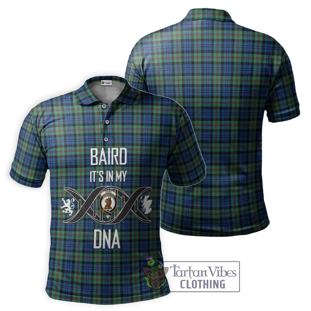 Baird Ancient Tartan Polo Shirt with Family Crest DNA In Me Style