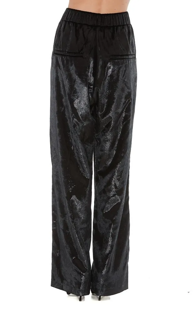 Balmain Metallic Effect Flared Trousers