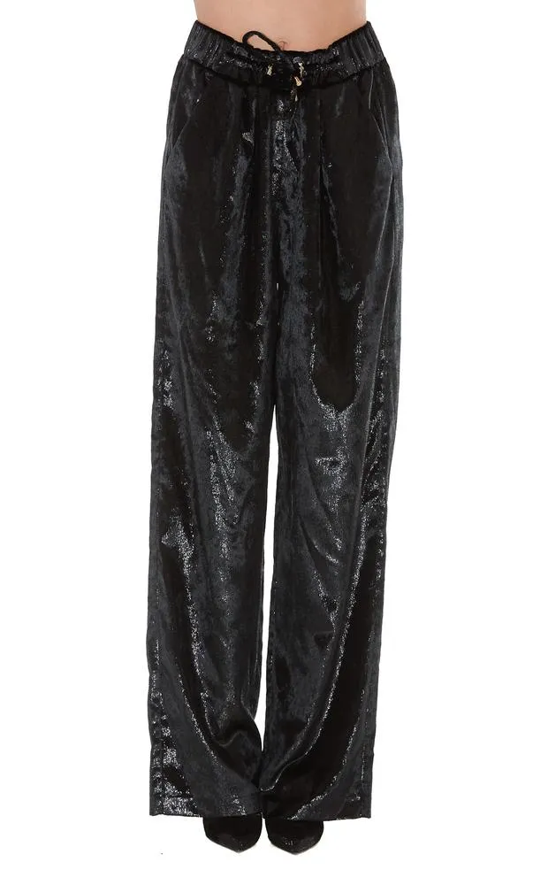 Balmain Metallic Effect Flared Trousers