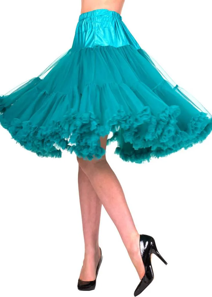 Banned 50's Petticoat Long Teal