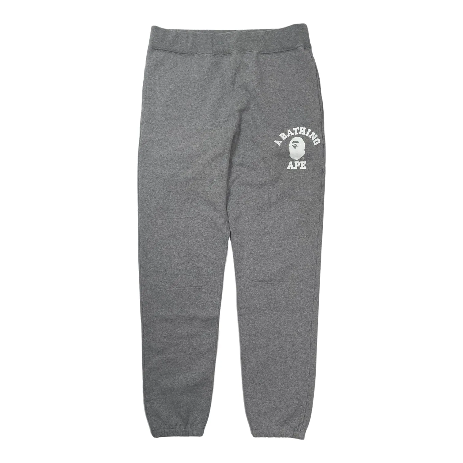 BAPE College Logo Sweatpants Grey Pre-Owned