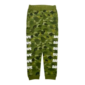 BAPE Side Logo Camo Sweatpants Green