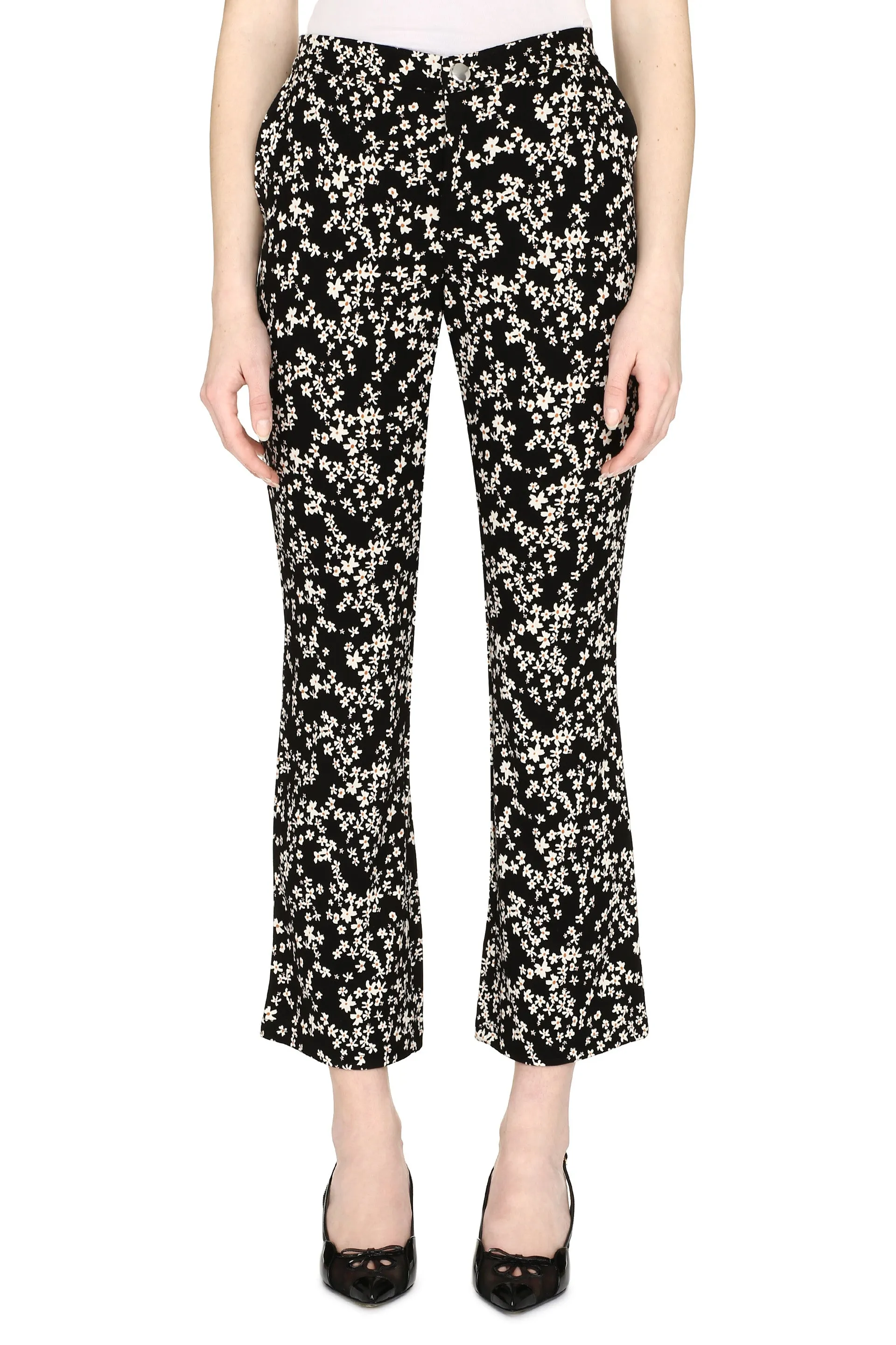 Baum Und Pferdgarten Floral Printed Flared Trousers