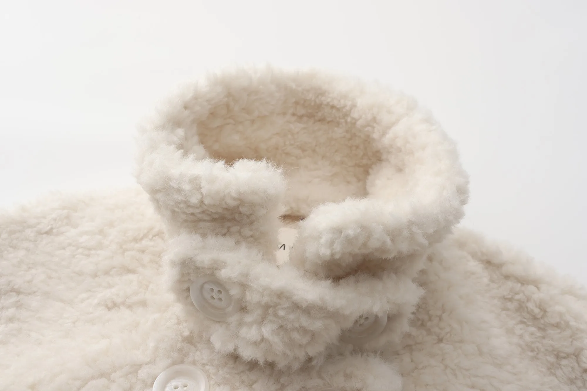 Biker Teddy Bear Coat - White