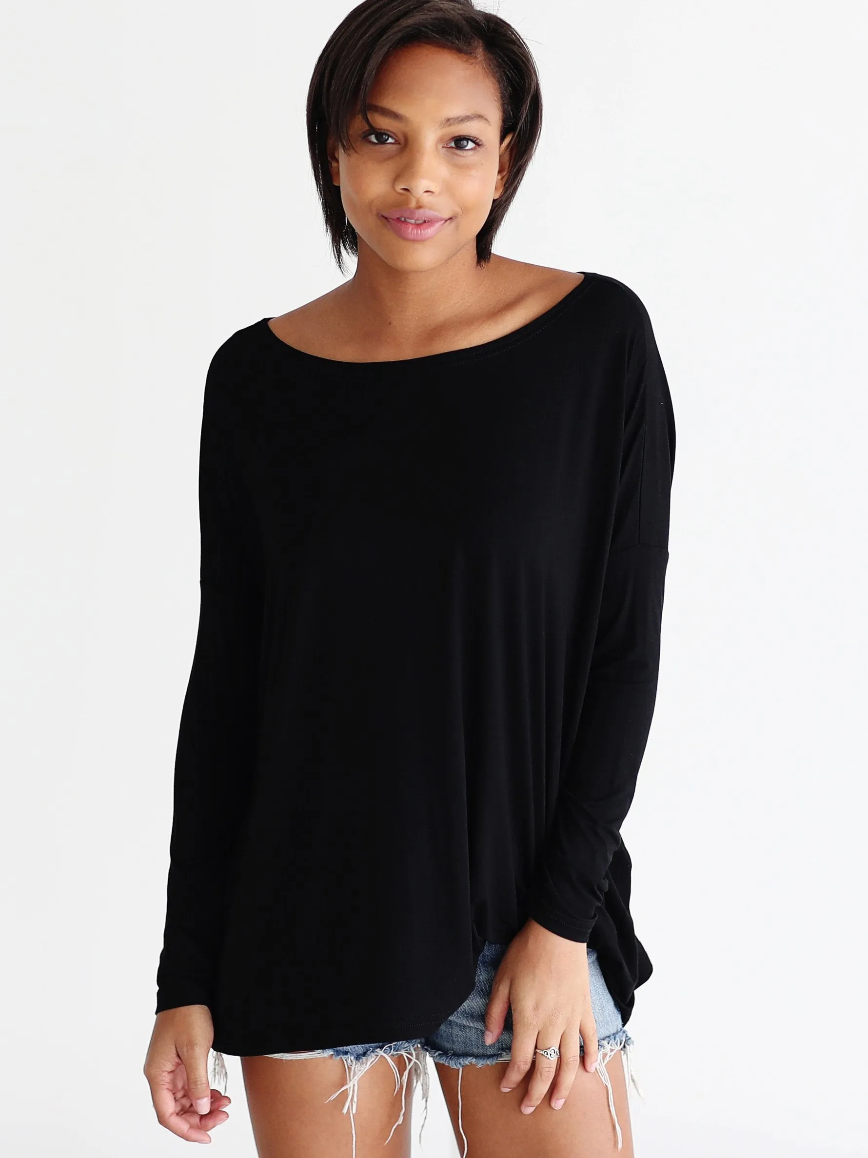 Black Long Sleeve Top