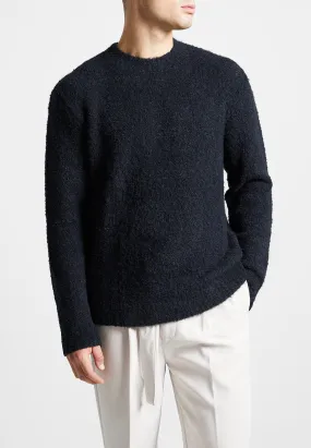 Boucle Knit Jumper - Navy