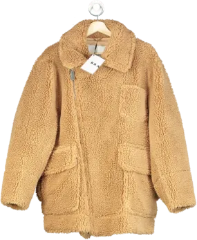 Brandon Blackwood Camel Teddy Coat UK M