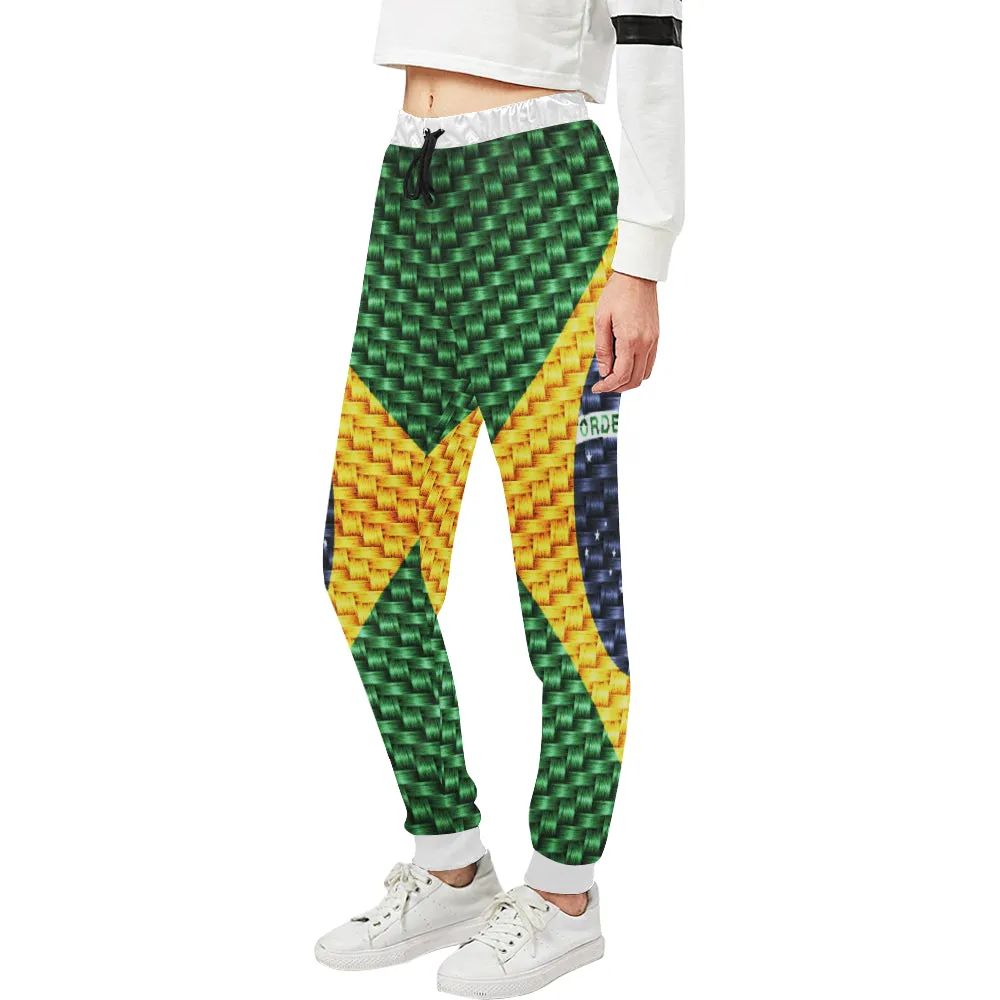 BRASIL FLAG Women's All Over Print Sweatpants