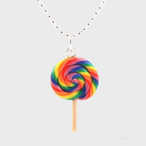 Bubblegum Scented Lollipop Necklace