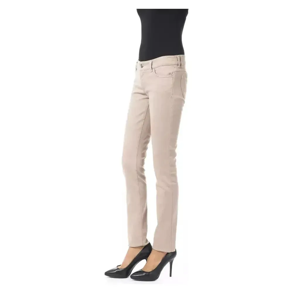 BYBLOS Beige Cotton Women Pant