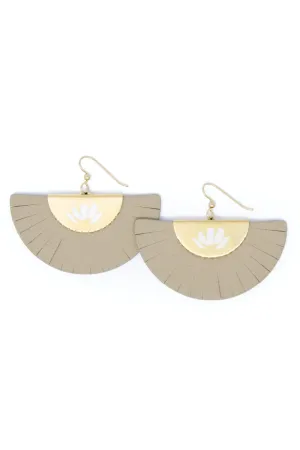 Cactus Keva Earring - Fan Fare Taupe