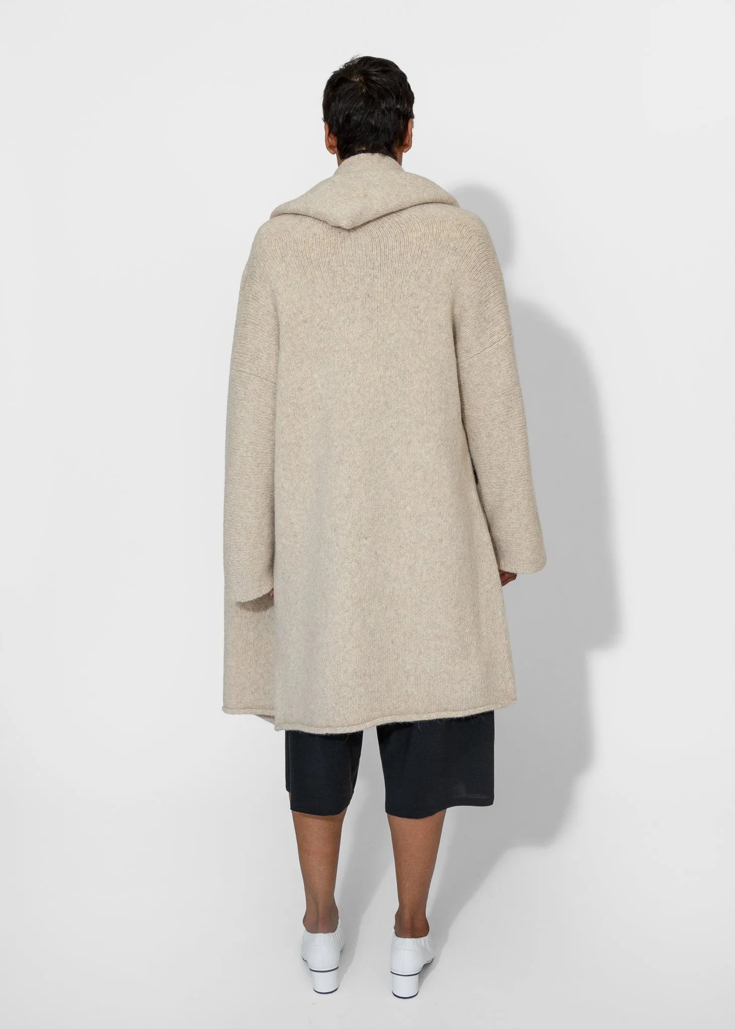 Capote Coat in Ecru