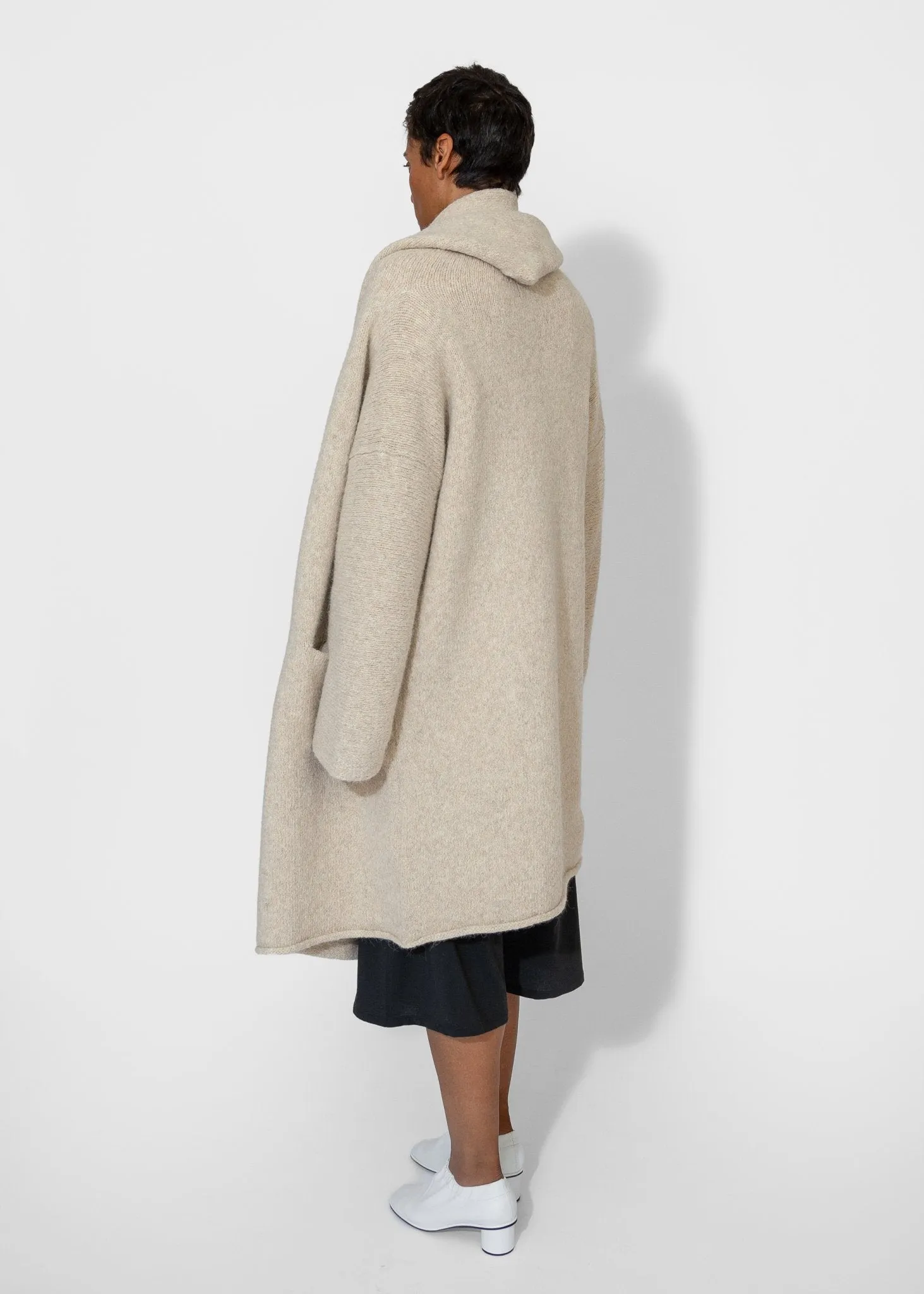 Capote Coat in Ecru