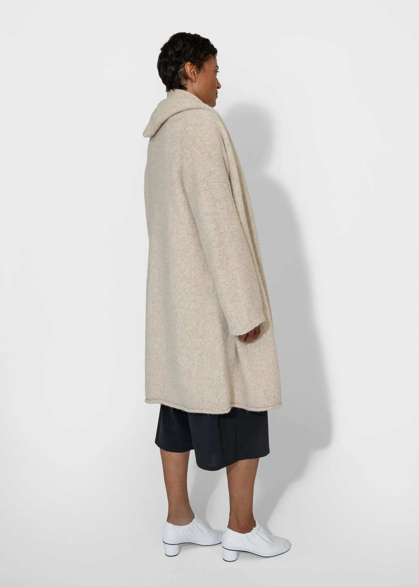 Capote Coat in Ecru