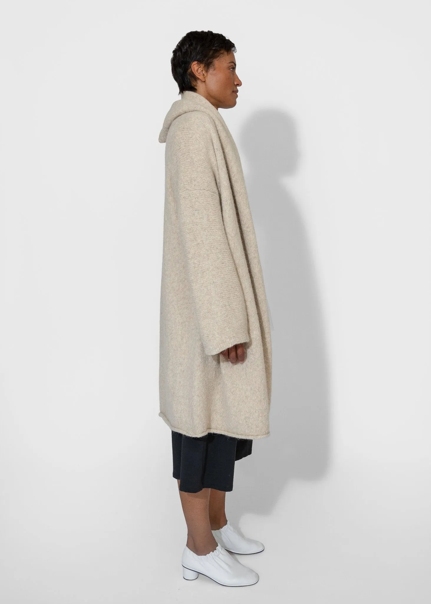 Capote Coat in Ecru