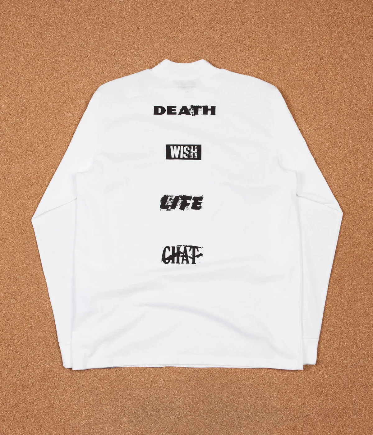 Carhartt Highneck Wish Long Sleeve T-Shirt - White / Black