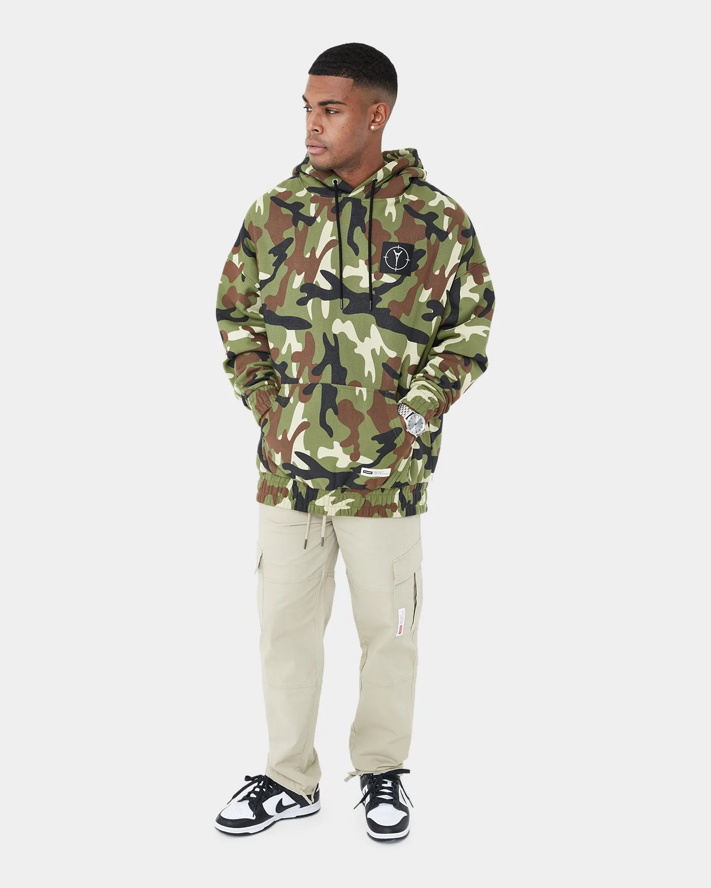 Carré Utilitaire Camo Hoodie Woodland Camo