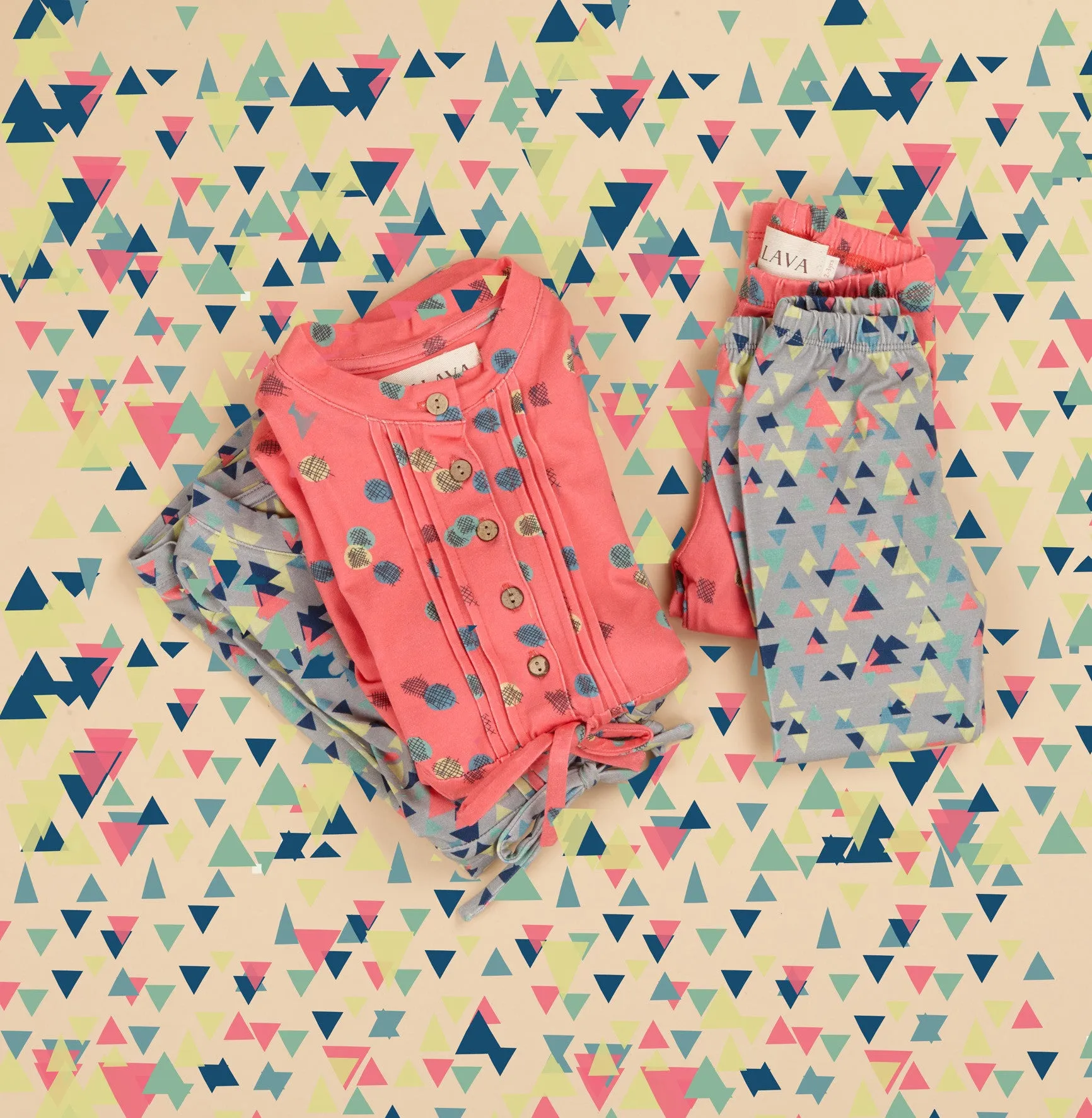 Children's Leggings - Pink Splodge