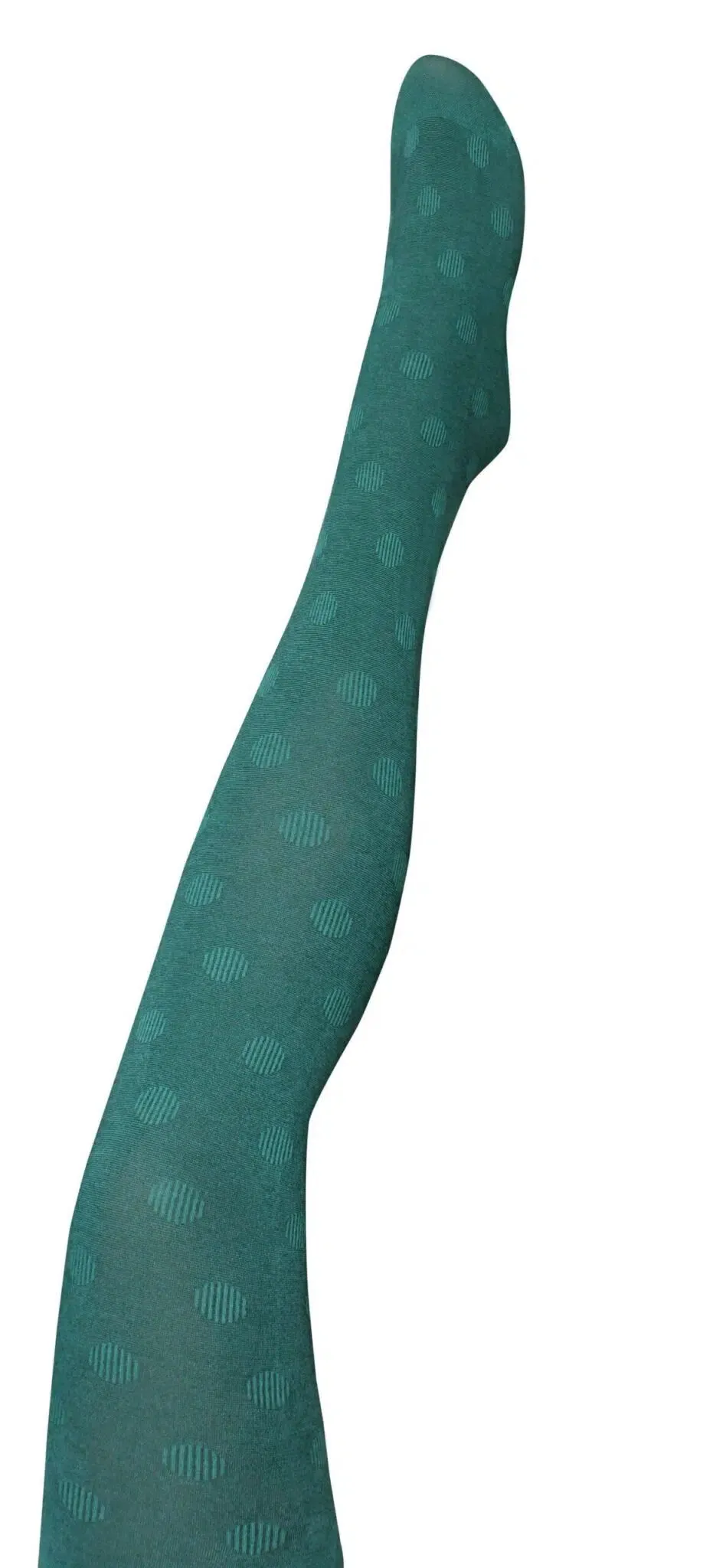 'Cirque Teal' Cotton Tights