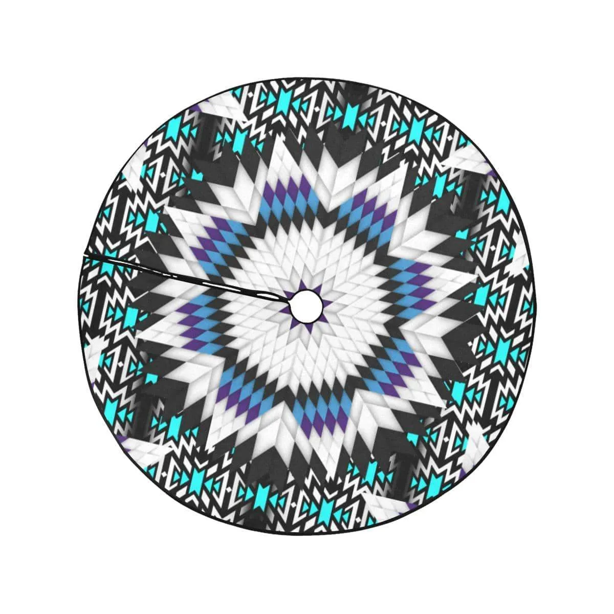 Cool Sky Star Christmas Tree Skirt 47" x 47"