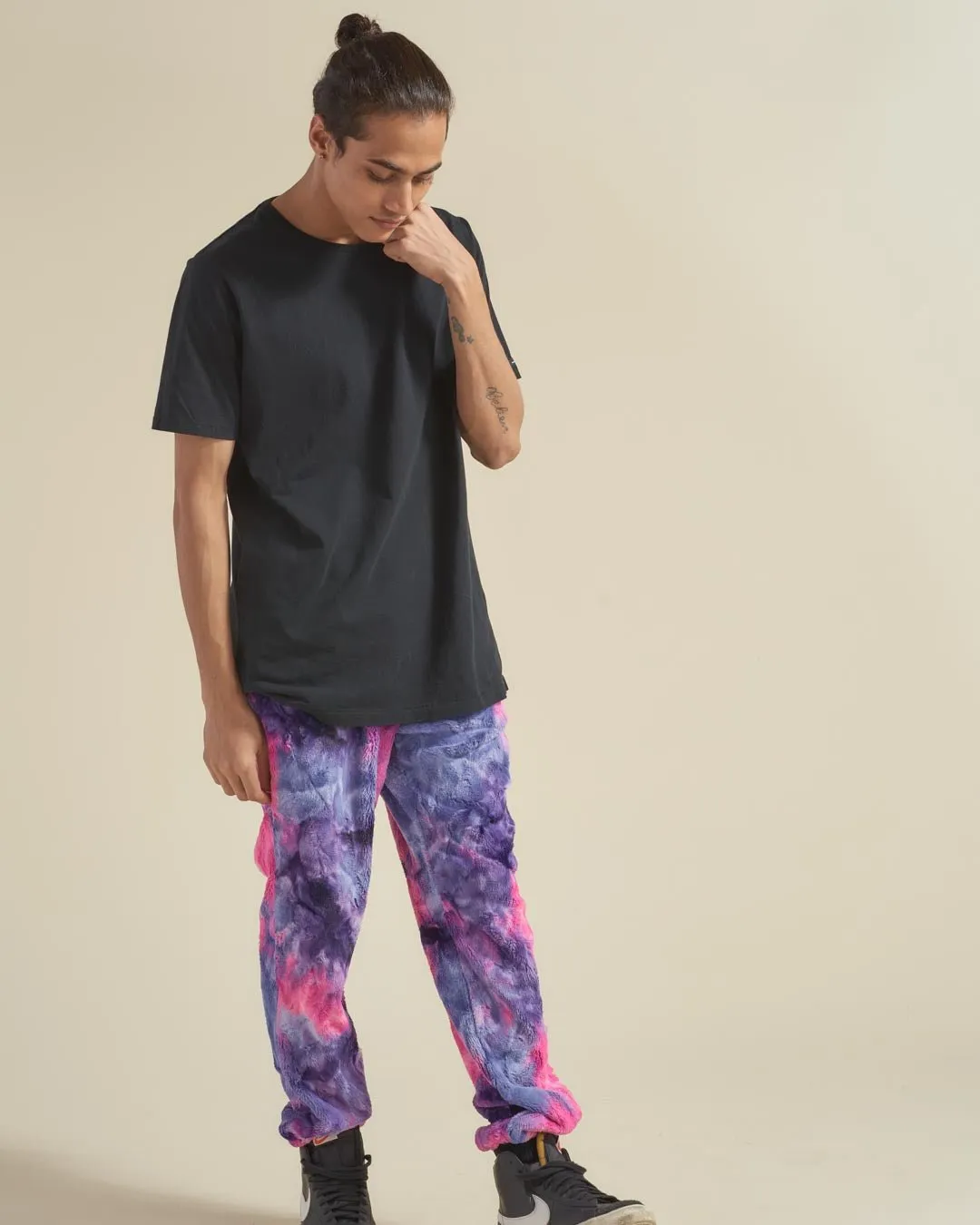 Cotton Candy Cat ULTRA SOFT Faux Fur Sweatpants | Men's