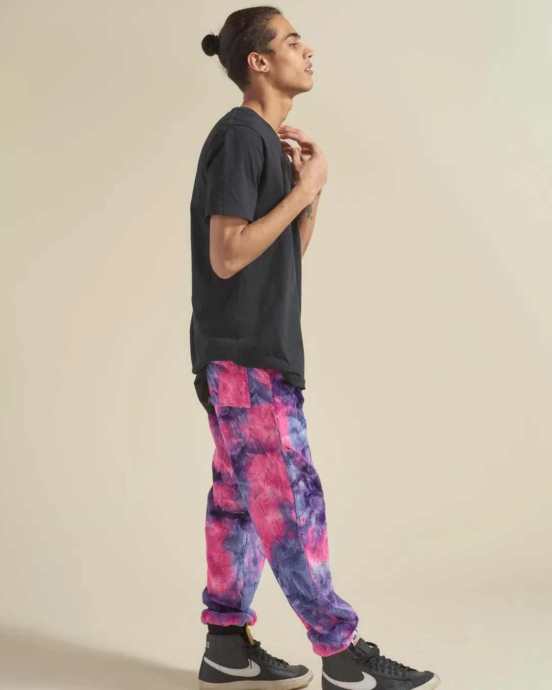 Cotton Candy Cat ULTRA SOFT Faux Fur Sweatpants | Men's