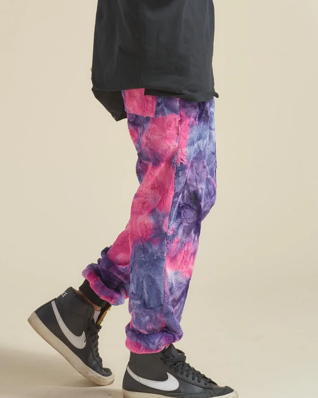 Cotton Candy Cat ULTRA SOFT Faux Fur Sweatpants | Men's