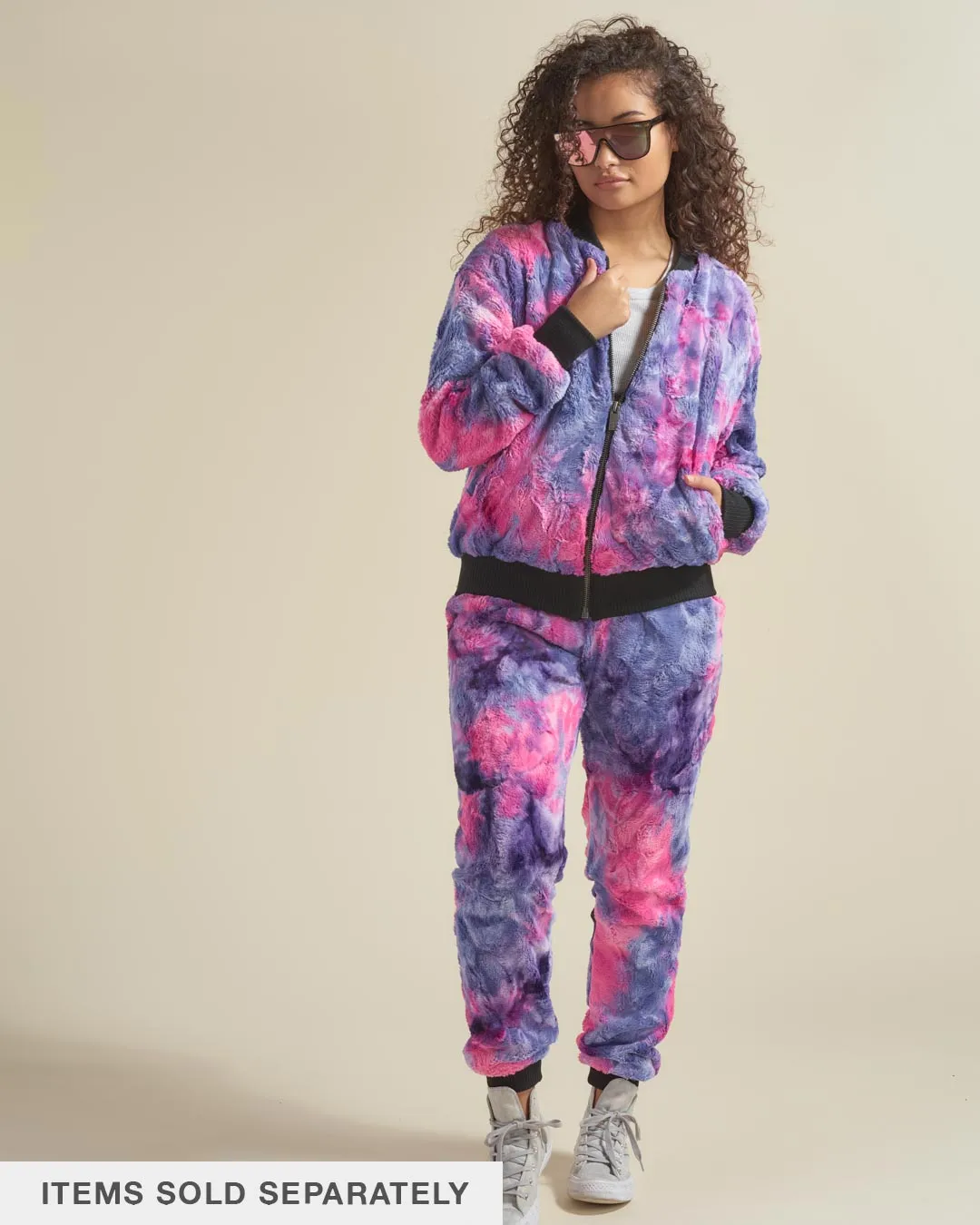 Cotton Candy Kitty ULTRA SOFT Faux Fur Sweatpants | Women's