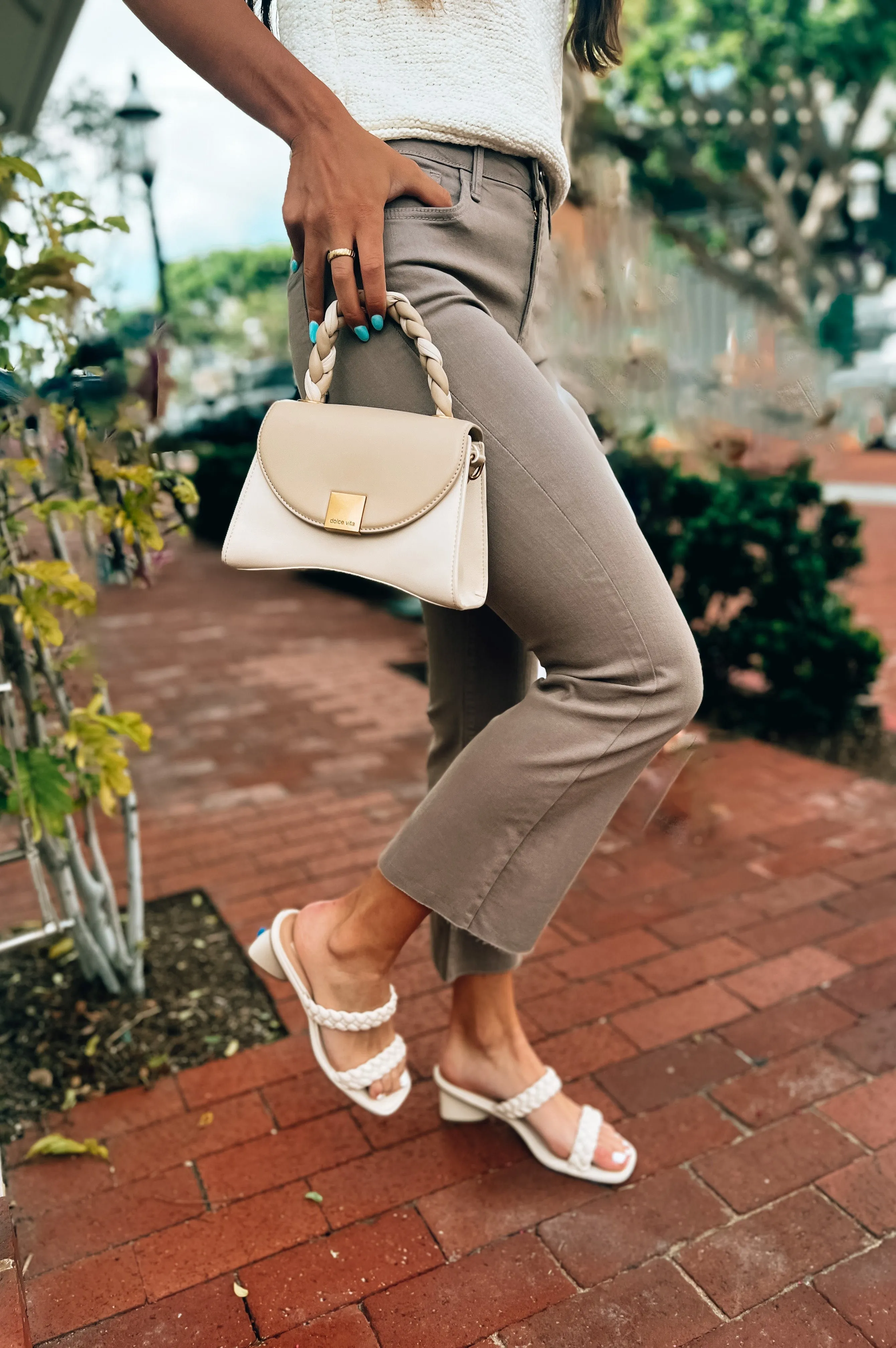 Dani Cropped Kick Flare Taupe