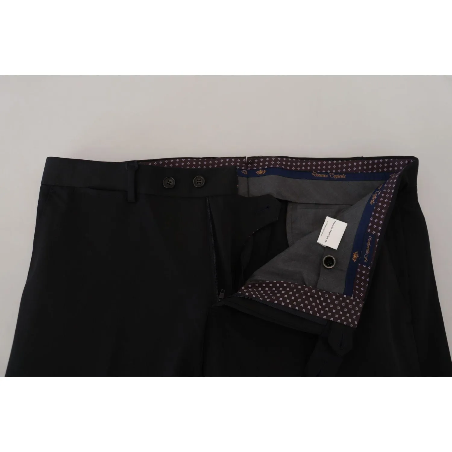 Domenico Tagliente Sophisticated Black Dress Pants for Men