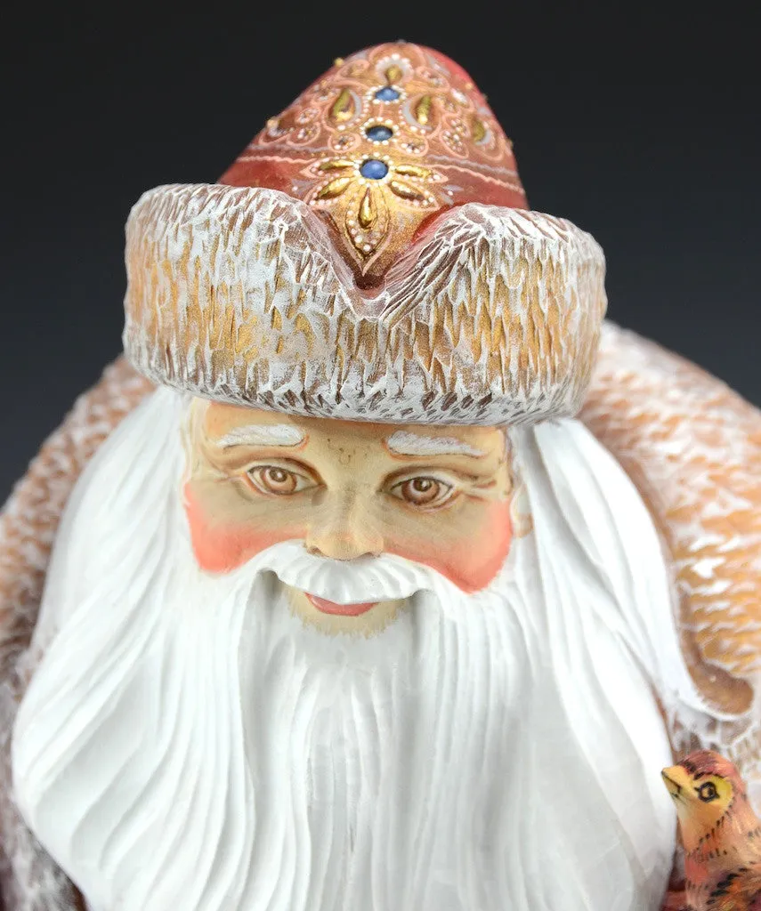 Elegant Jeweled Russian Santa Claus