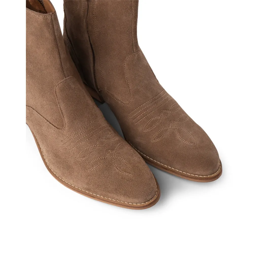 Enzo boot suede - TAUPE